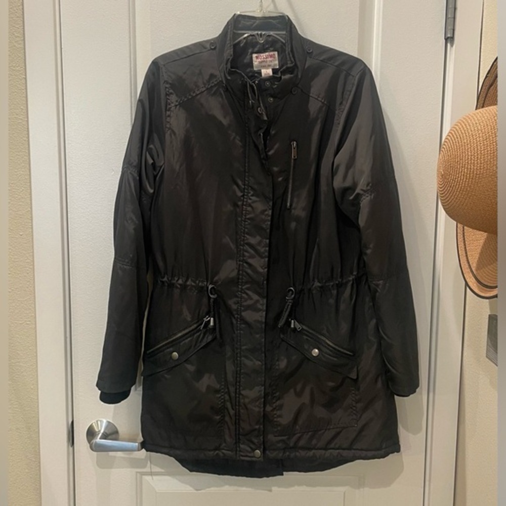 Mossimo Supply Co. Black Zip Up/Button Up Jacket